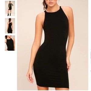 Lulu I Bet Black Bodycon Dress